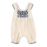 Milena Embroidered Bubble Baby Romper (Organic Cotton)