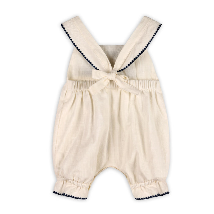 Milena Embroidered Bubble Baby Romper (Organic Cotton)