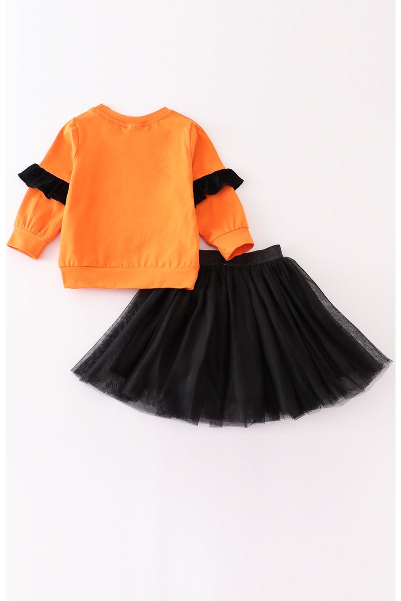 
                  
                    Orange pumpkin skirt set
                  
                