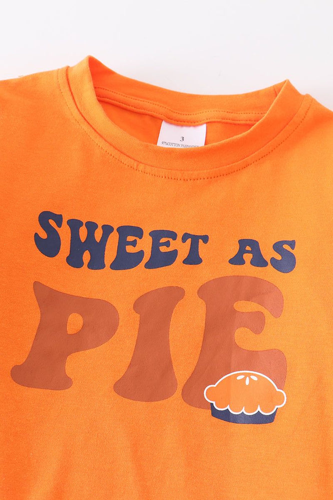 
                  
                    Orange sweet as pie plaid skirt set
                  
                