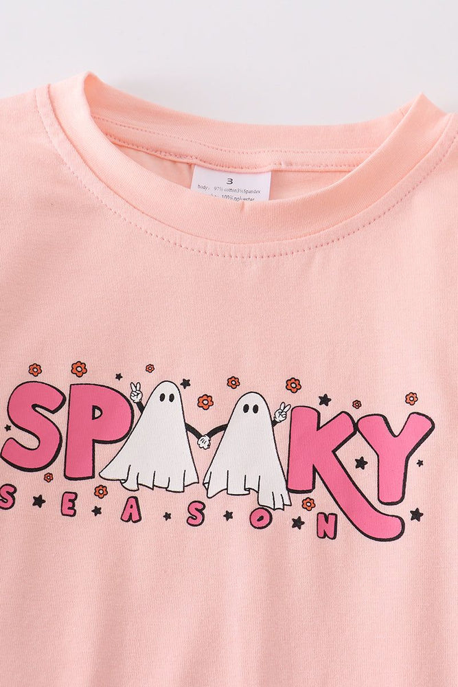 
                  
                    Pink "spooky" ruffle girl top
                  
                
