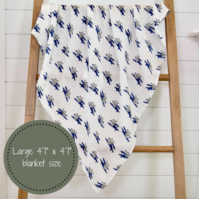 Up, Up, Up and Away Baby Swaddle Blanket