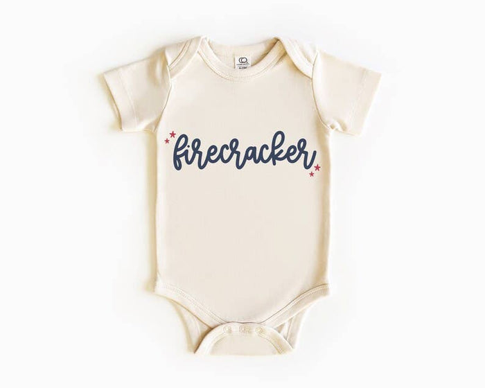 Firecracker Baby Bodysuit | 4th of July Baby | Patriotic
