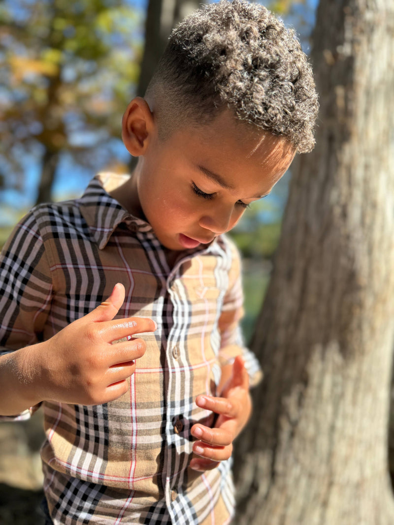 Brown/Black/Red Plaid ATWOOD Woven Shirt