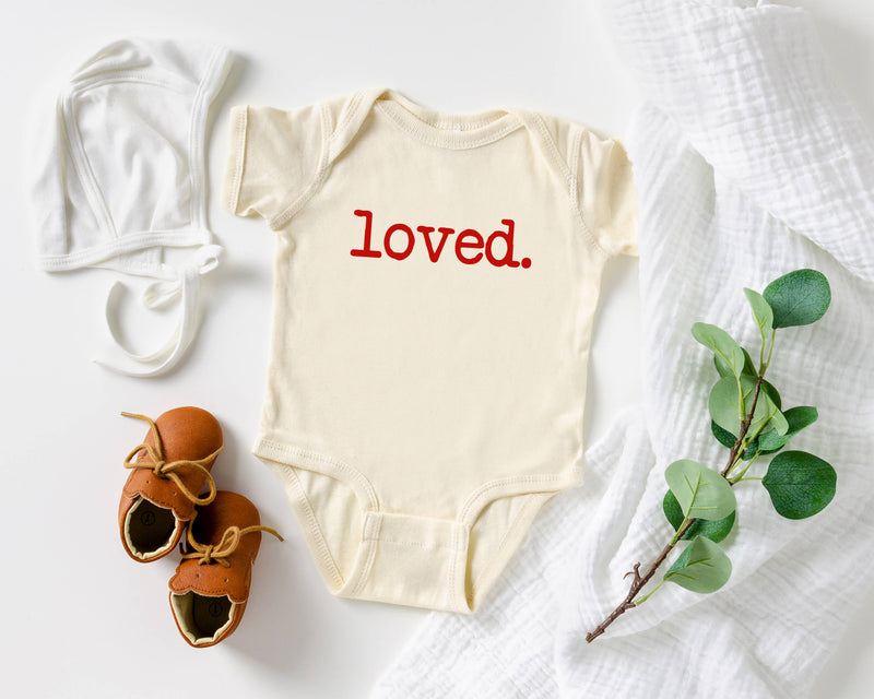 Loved Onesie Natural Color