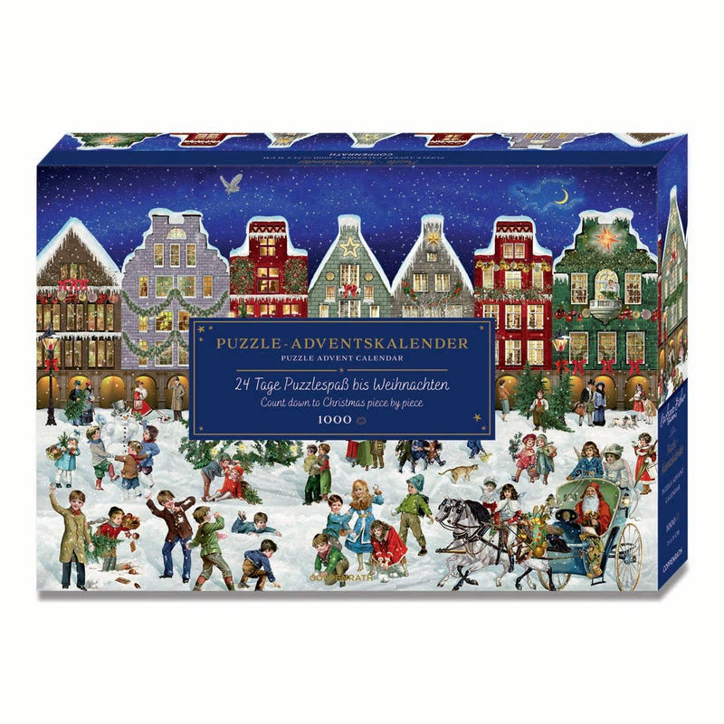 Winter Evening Christmas Advent Calendar Jigsaw Puzzle