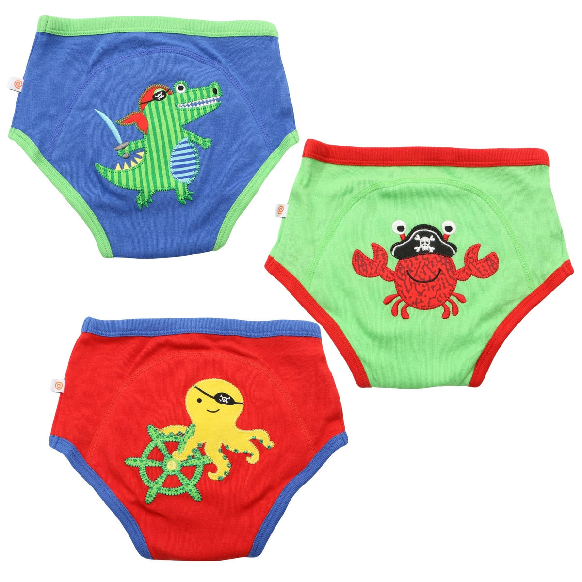 Organic Cotton 3 PC Potty Training Set - Pirate Pals