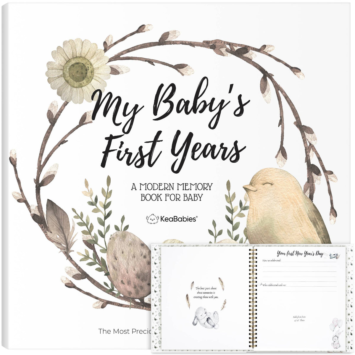 KeaBabies Baby First Years Memory Book