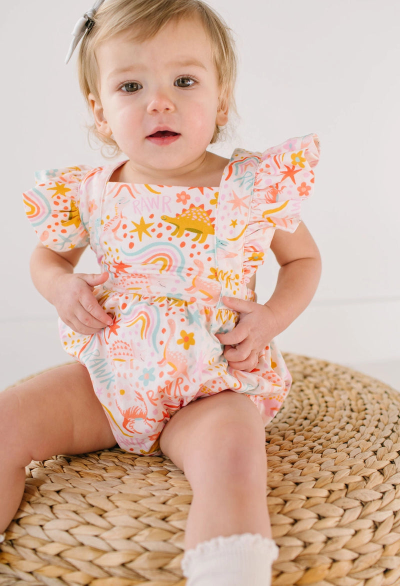 Emmy Romper in Dreamy Dino