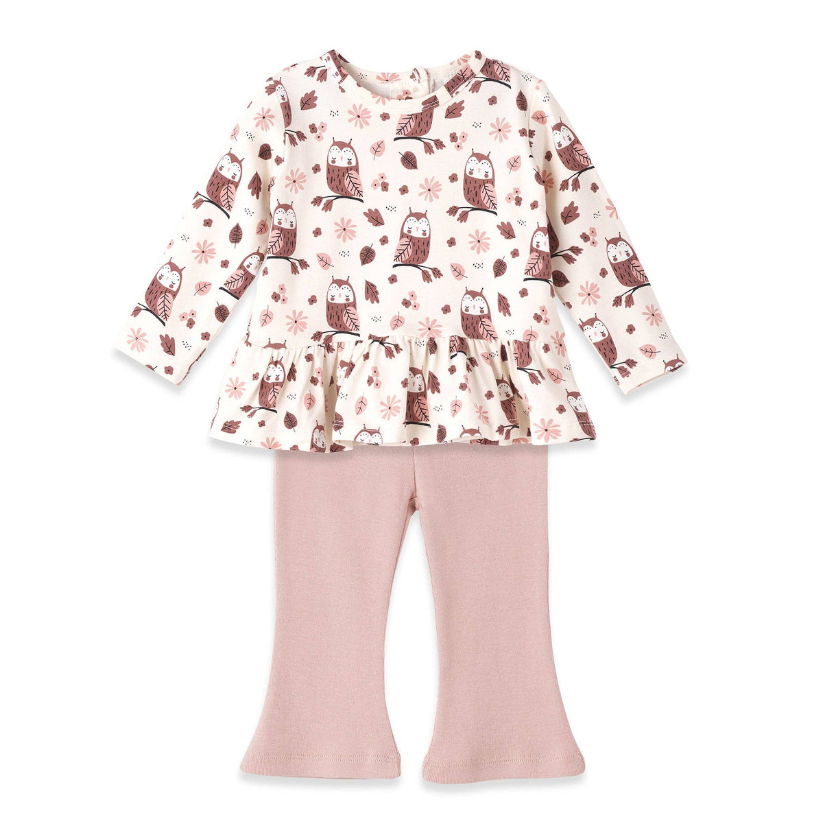 Baby Girl's Hootie Bamboo Top/Flared Leggings