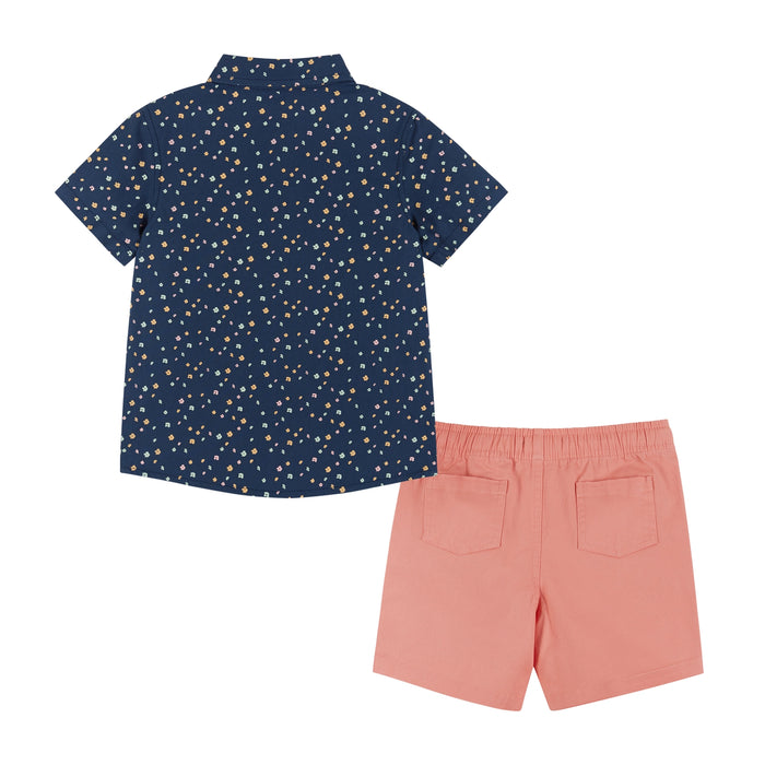 Boys Toddler Button-down & Shorts Set